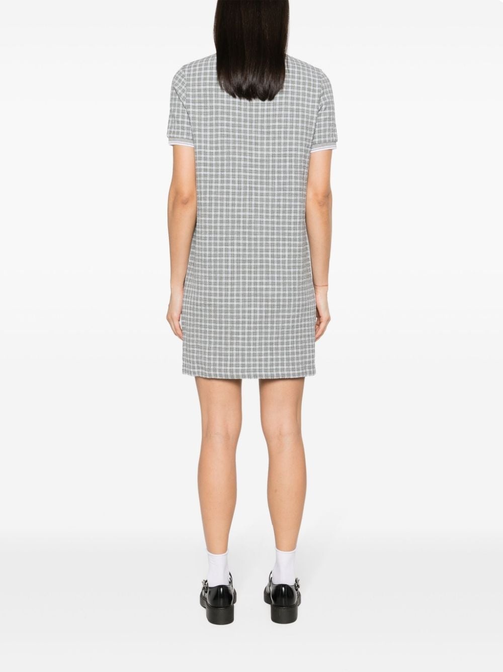 checked tweed dress - 4