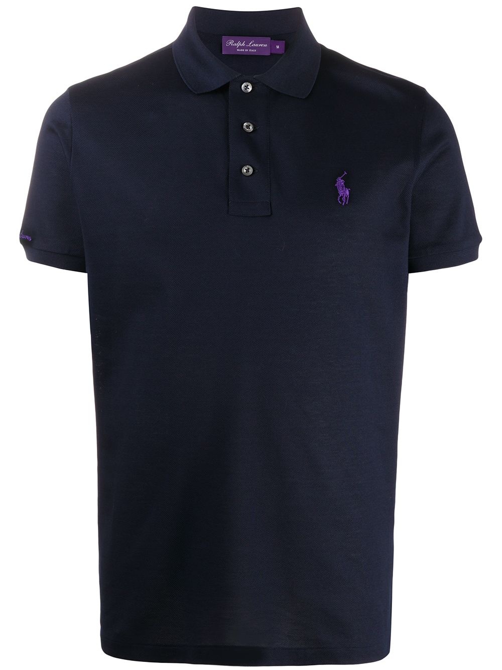 logo embroidered polo shirt - 1