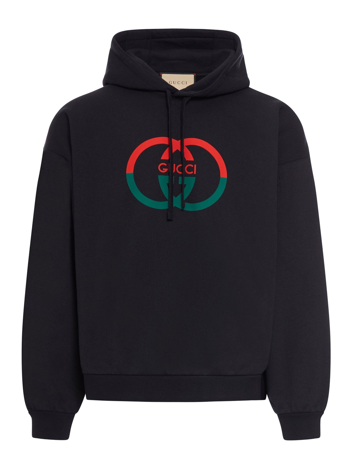 スウェット・トレーナー GUCCI PRINTED COTTON JERSEY HOODIE Printed cotton jersey hooded sweatshirt in grey | GUCCI® US