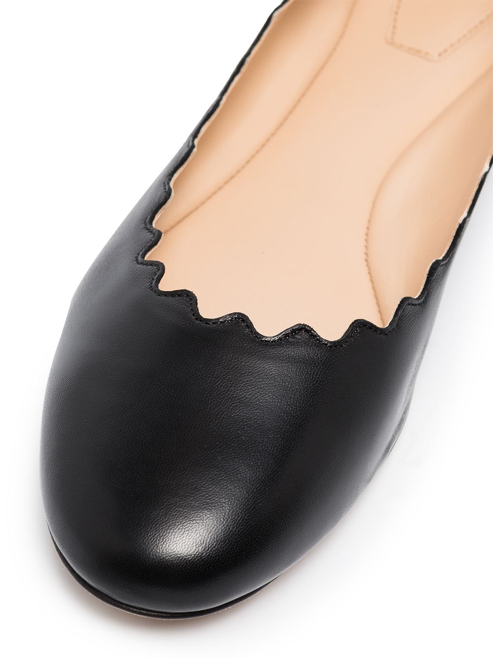 Lauren leather ballerina pumps - 2