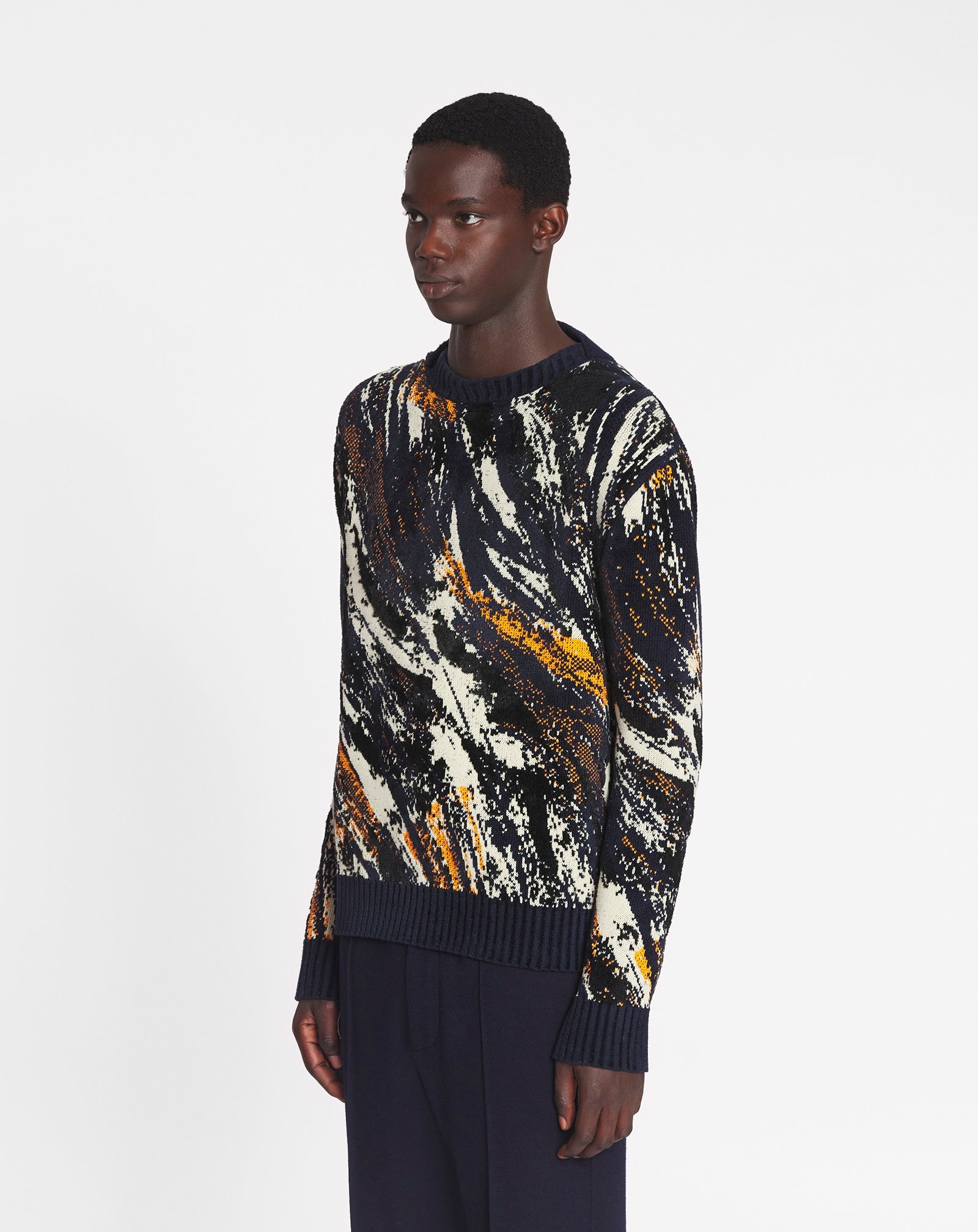 ABSTRACT JACQUARD SWEATER - 3
