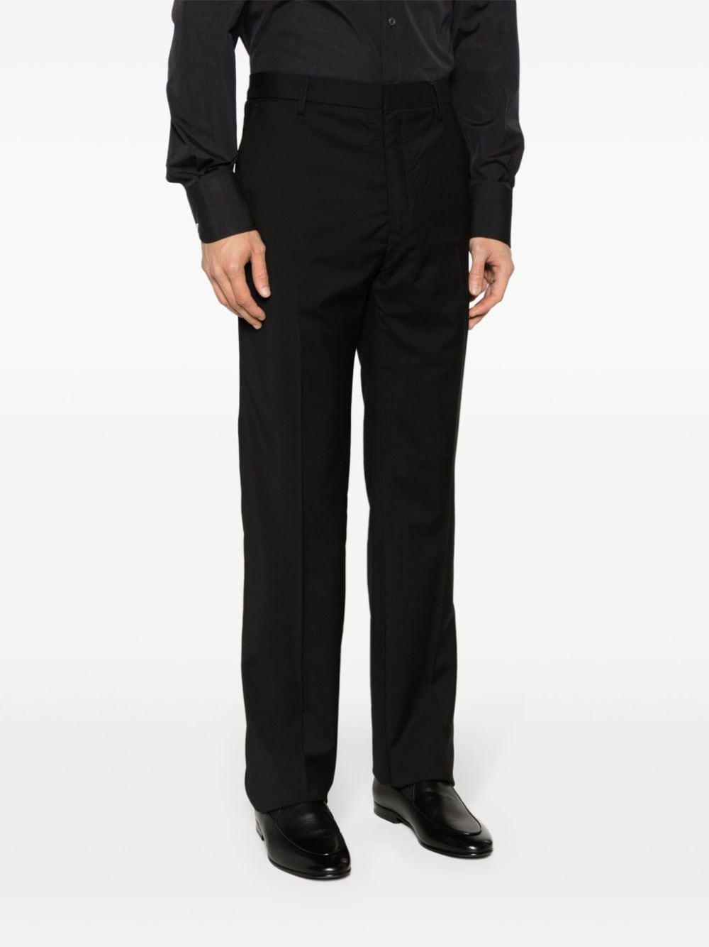 virgin wool tailored trousers - 3