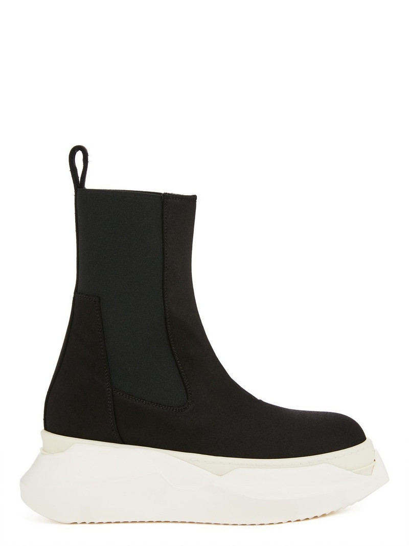 Black Beatle Abstract Chelsea Boots 1