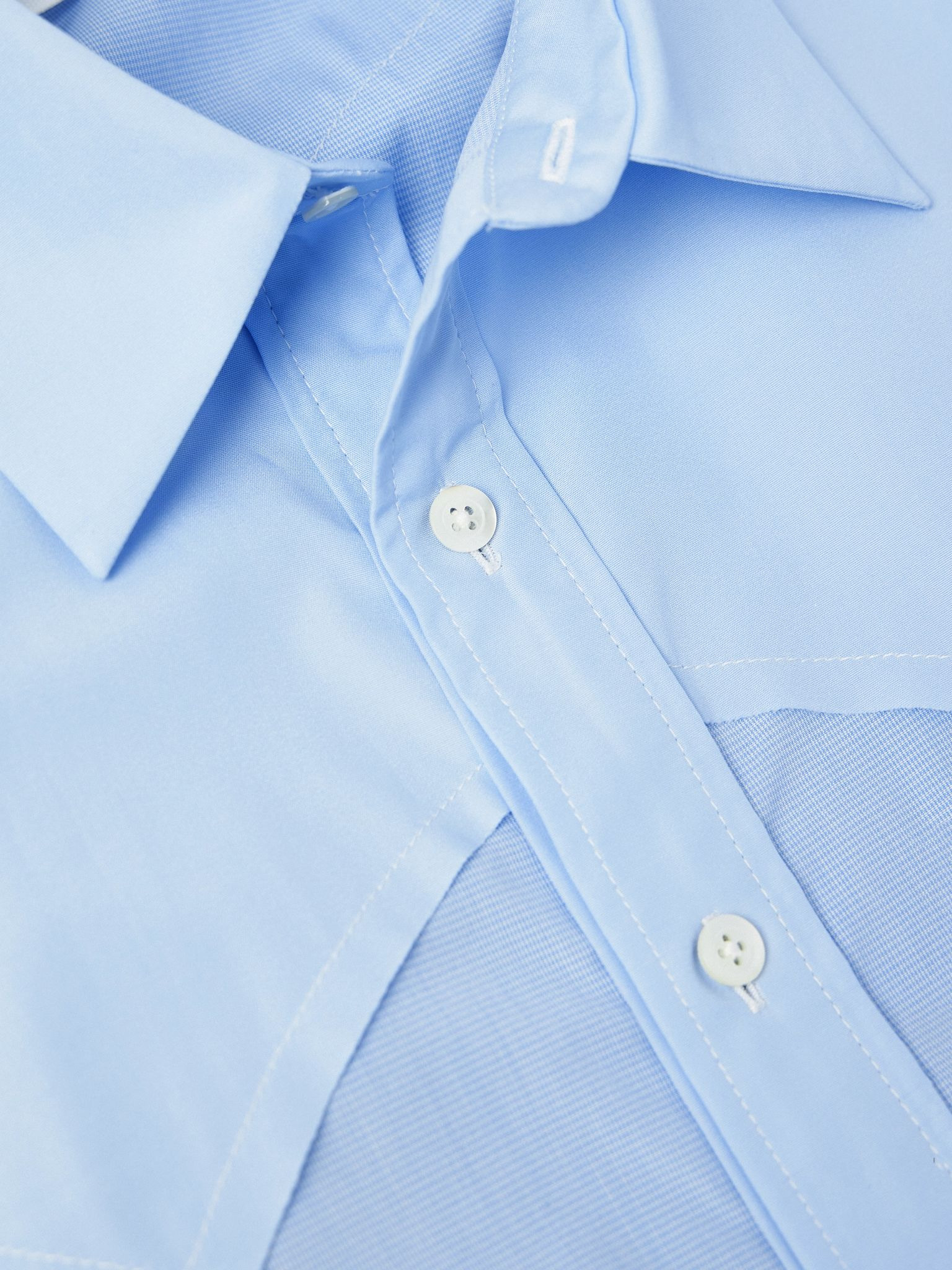 Cotton-Poplin Shirt Blue - 4