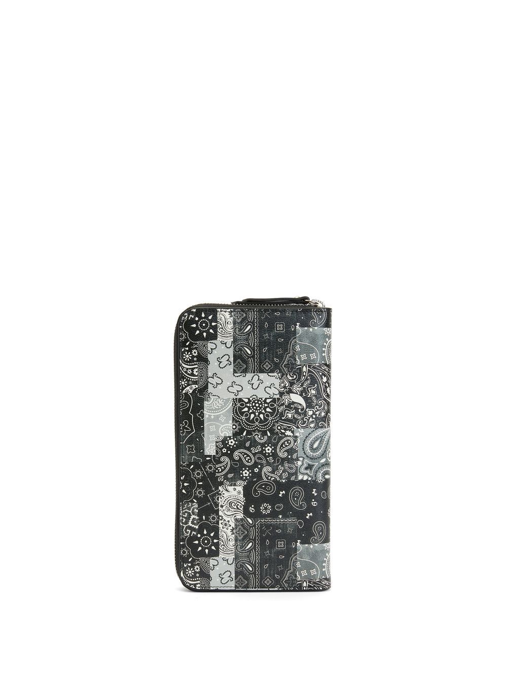 paisley-print leather wallet - 2