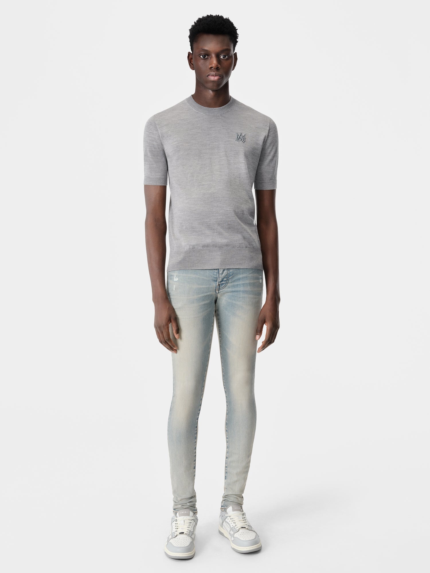 アミリ Amiri Stack Jeans Stack Jean - Antique Indigo | AMIRI