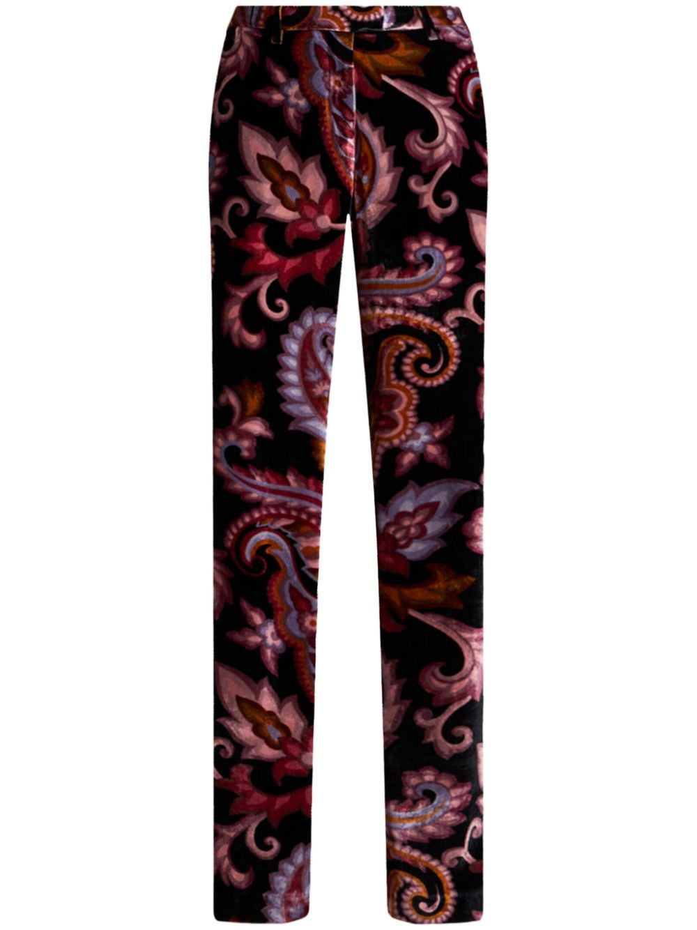 paisley velvet trousers - 1