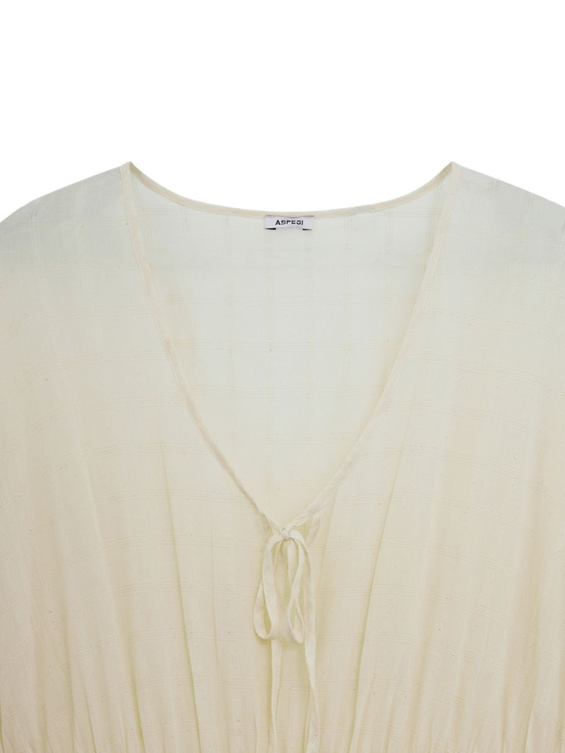 tiered shirred midi dress 4