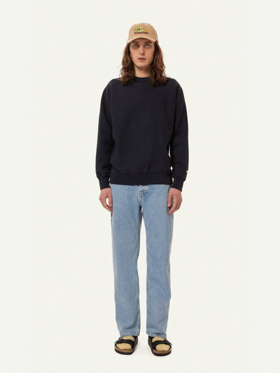 Nudie Jeans Hasse Sweater Crew Neck Navy outlook