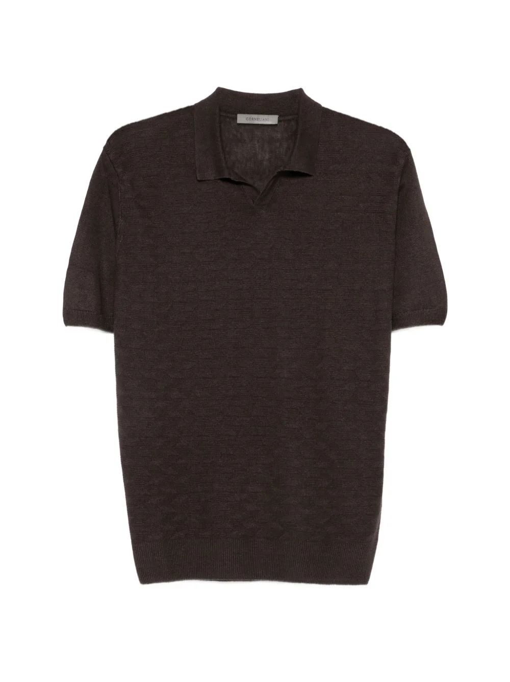textured T-shirt - 1