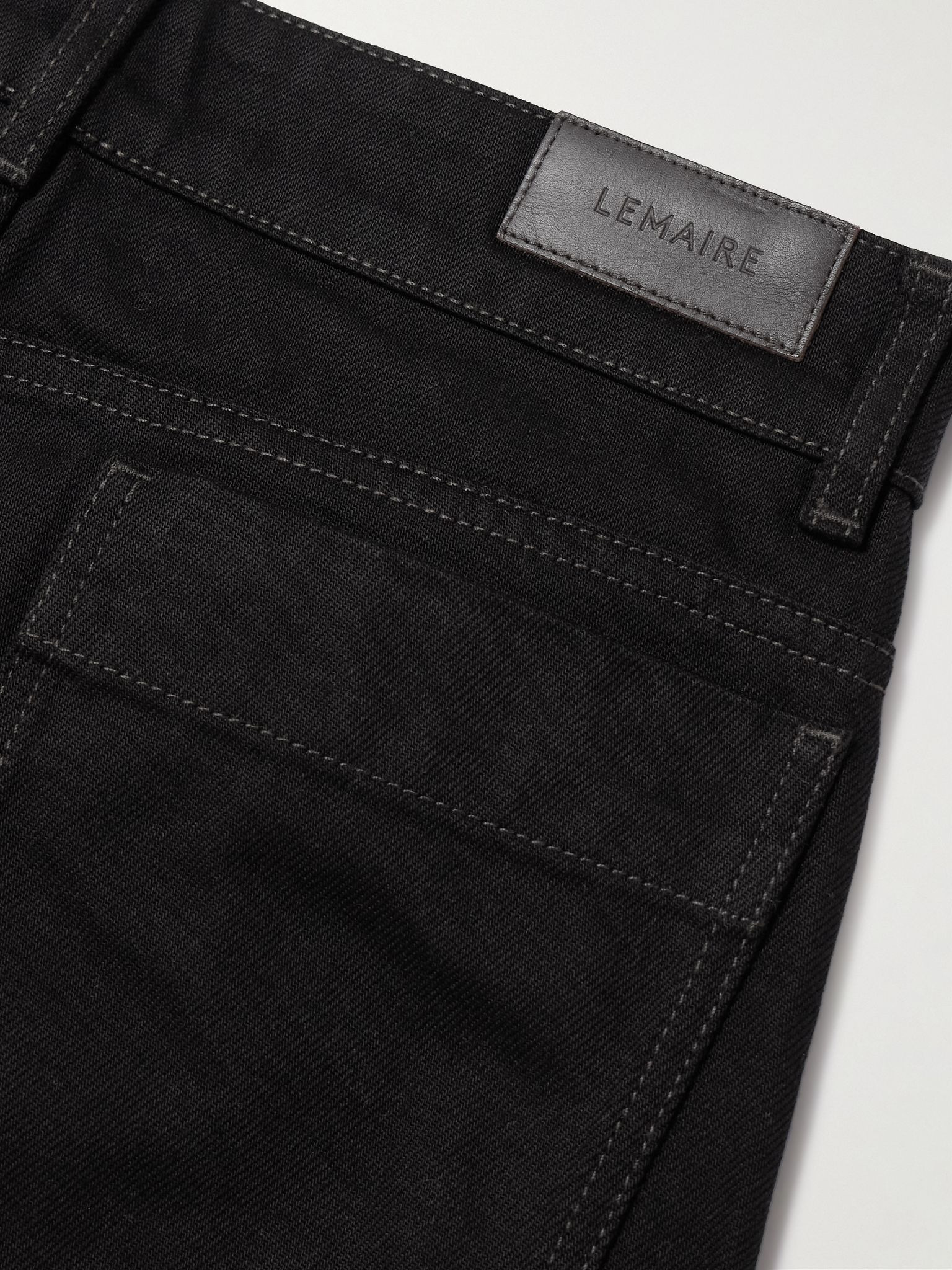 Barrel-leg denim pants Black - 6
