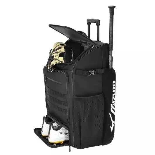 Samurai Catcher's Wheel Batpack - Black - 4