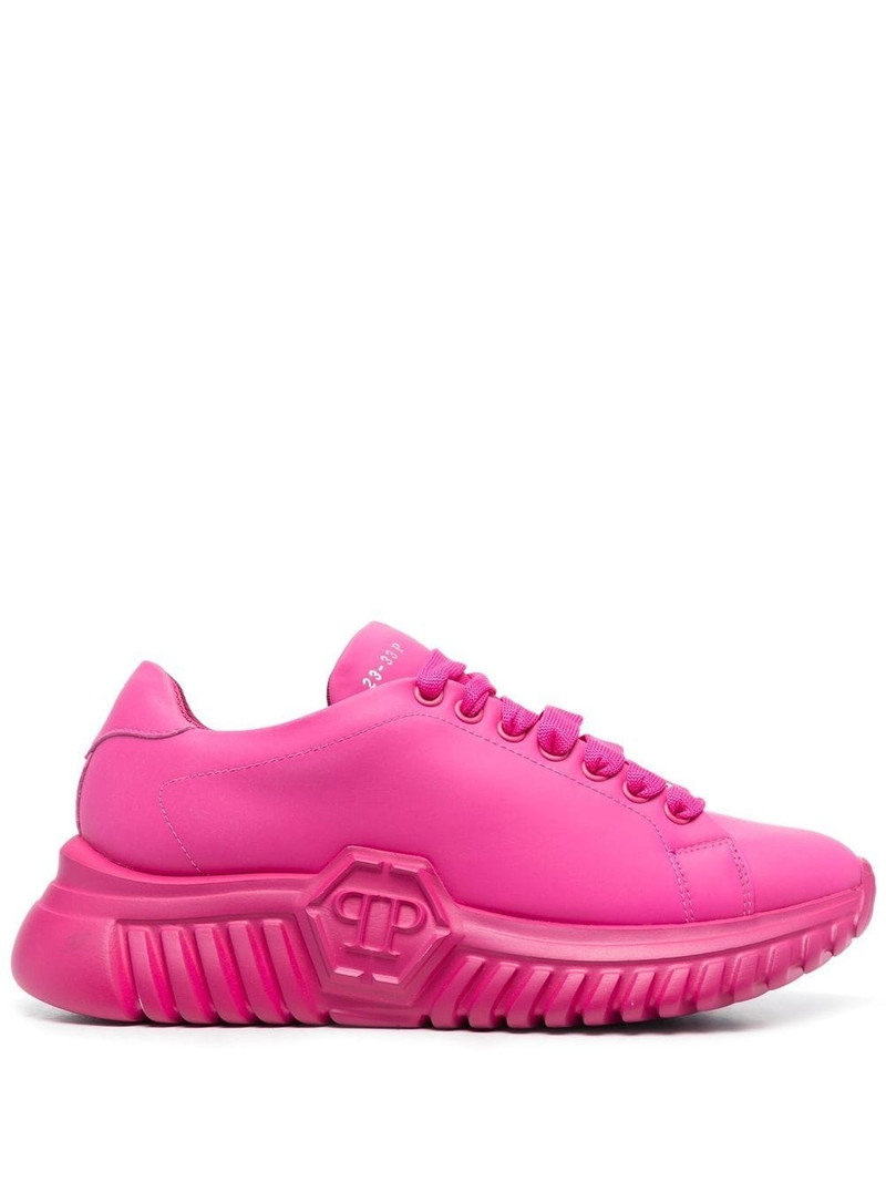 low-top lace-up sneakers 1