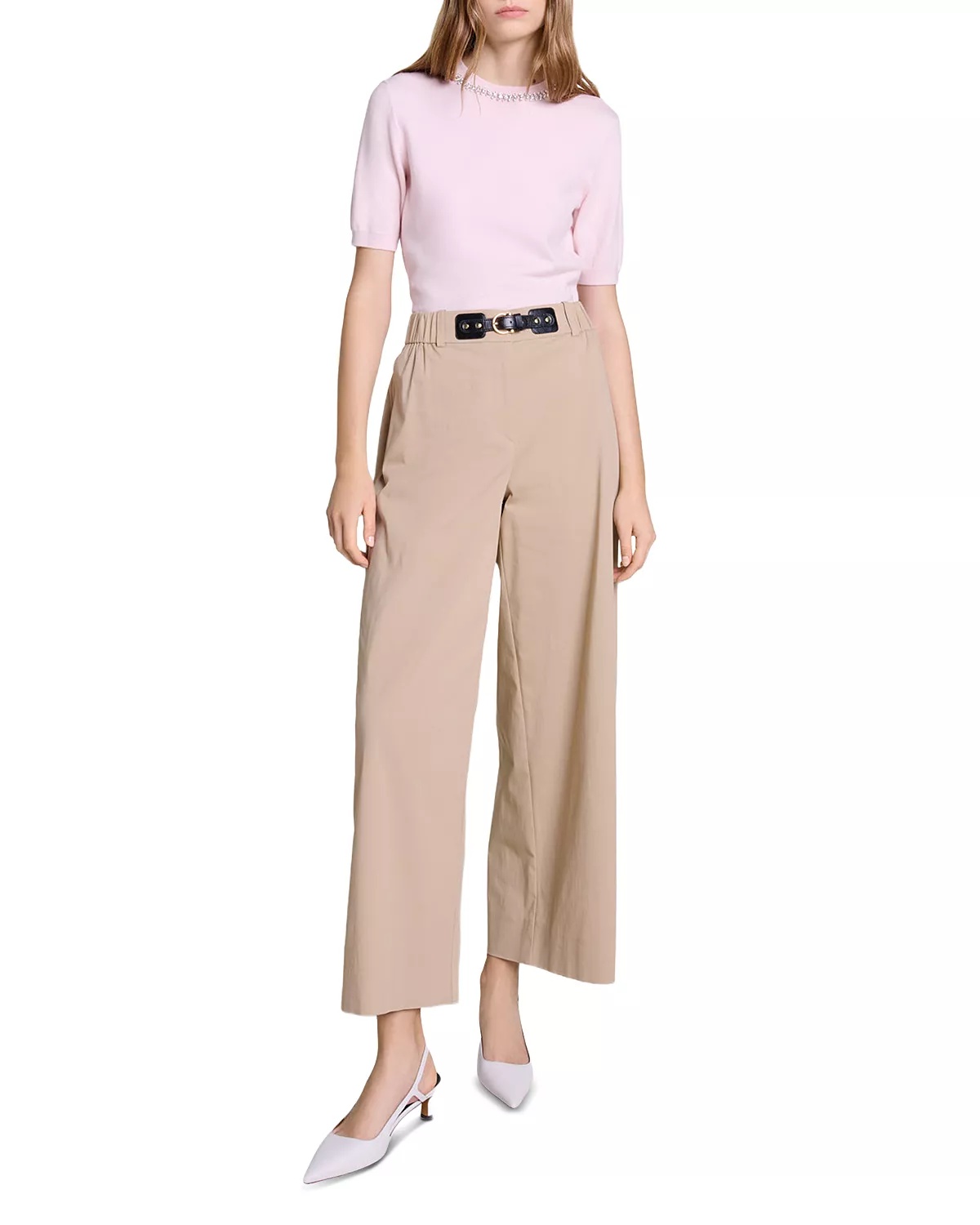 Piuma Wide Leg Gabardine Trousers - 2