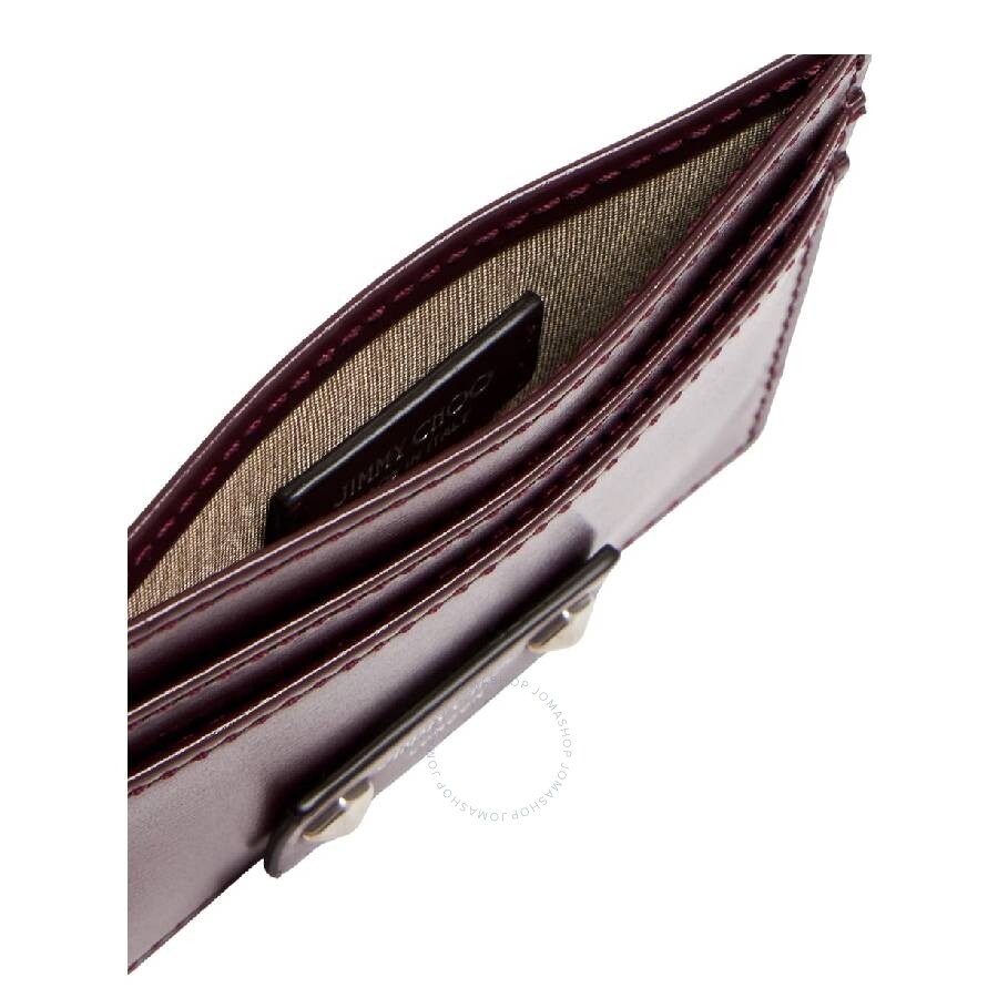 Jimmy Choo Embossed Logo Leather Card Case - 4