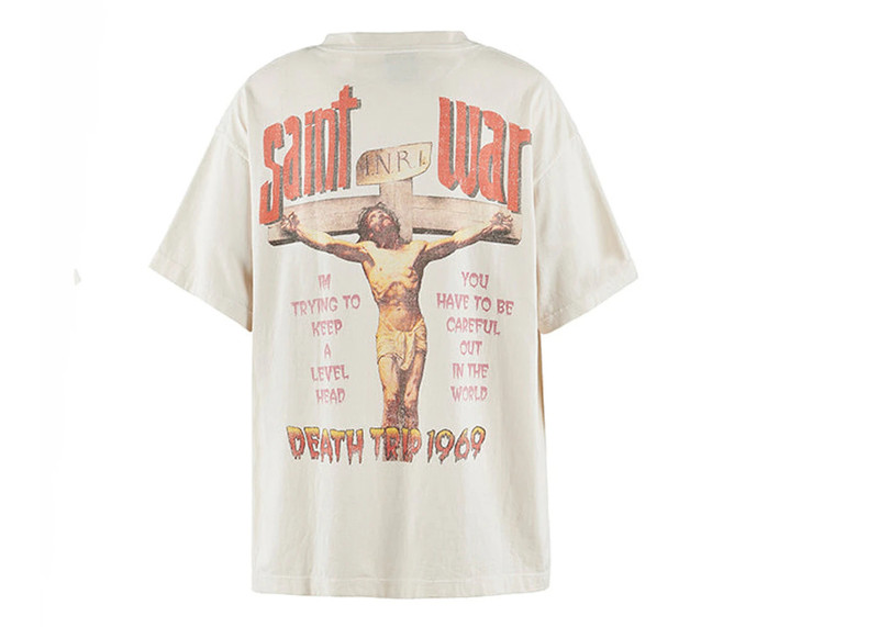 SAINT M×××××× Saint Mxxxxxx Saint War Tee White outlook
