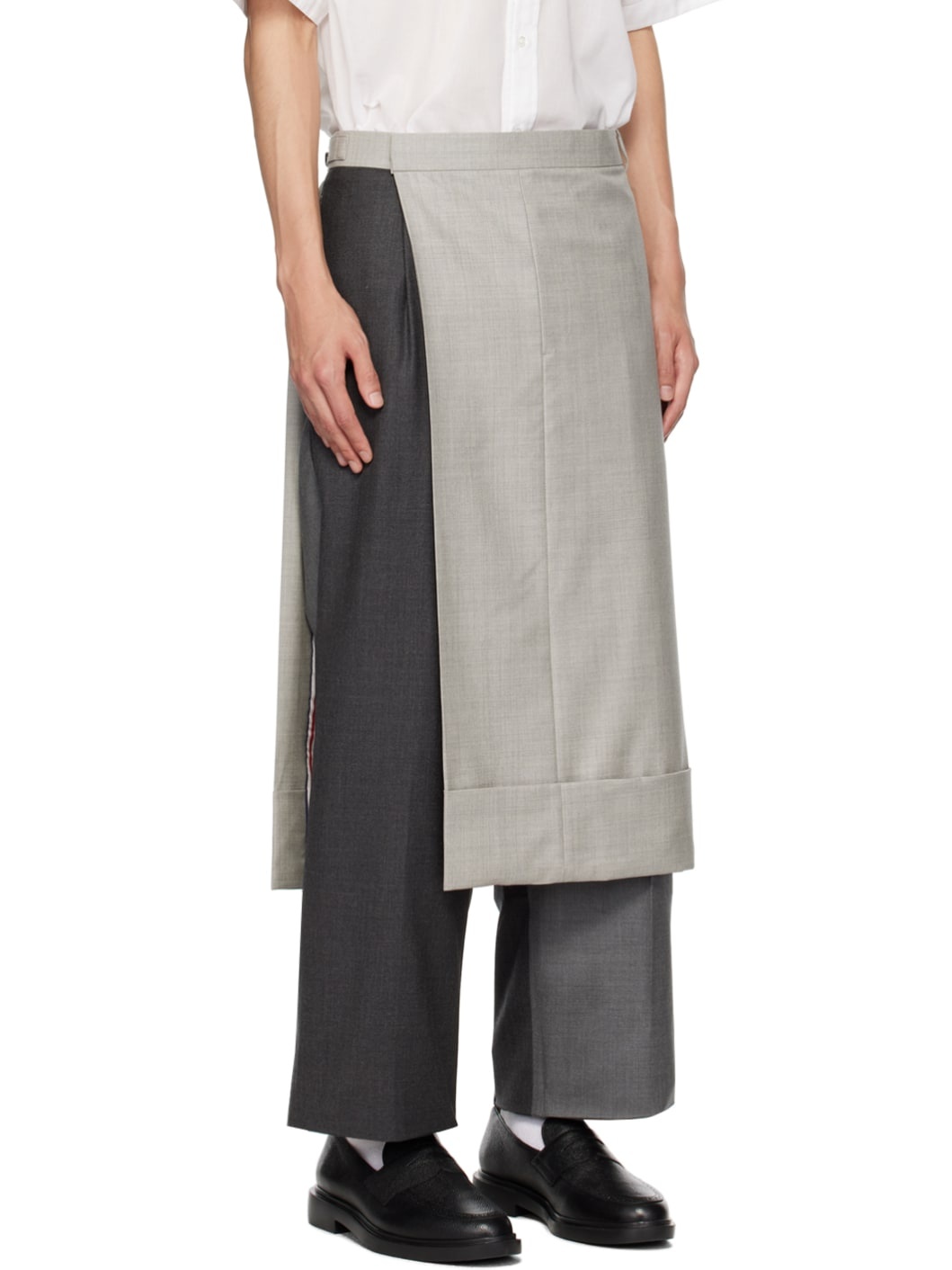 Gray Layered Trousers - 2