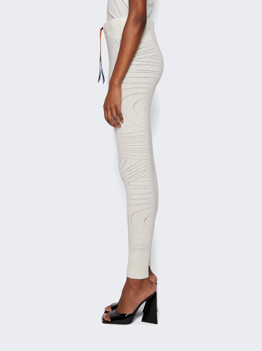 Pointelle Sweatpants White - 4