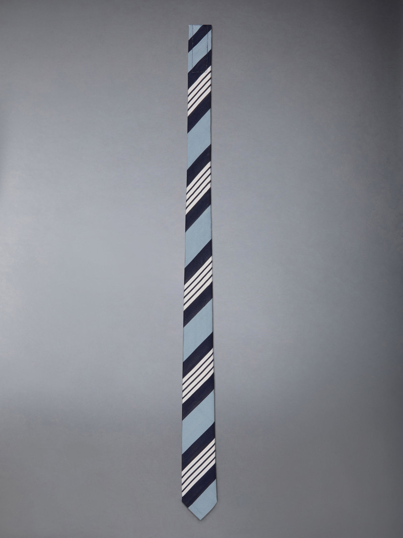 4-Bar Stripe silk-cotton tie 1