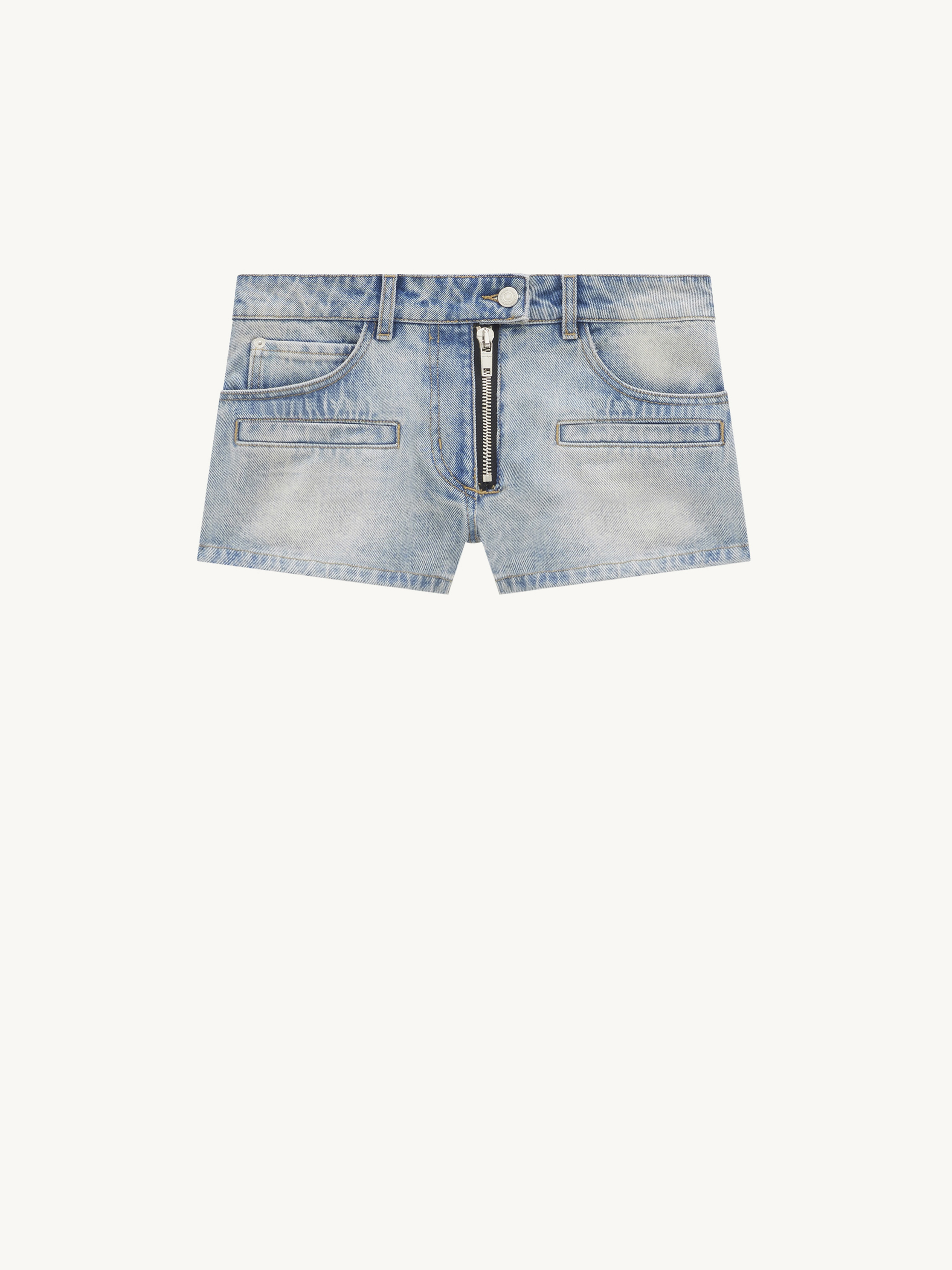 DIRTY BLUE DENIM HERITAGE SHORT - 1