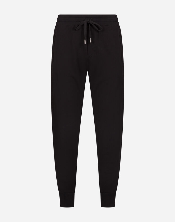 Jogging pants with rubberized logo patch - 3