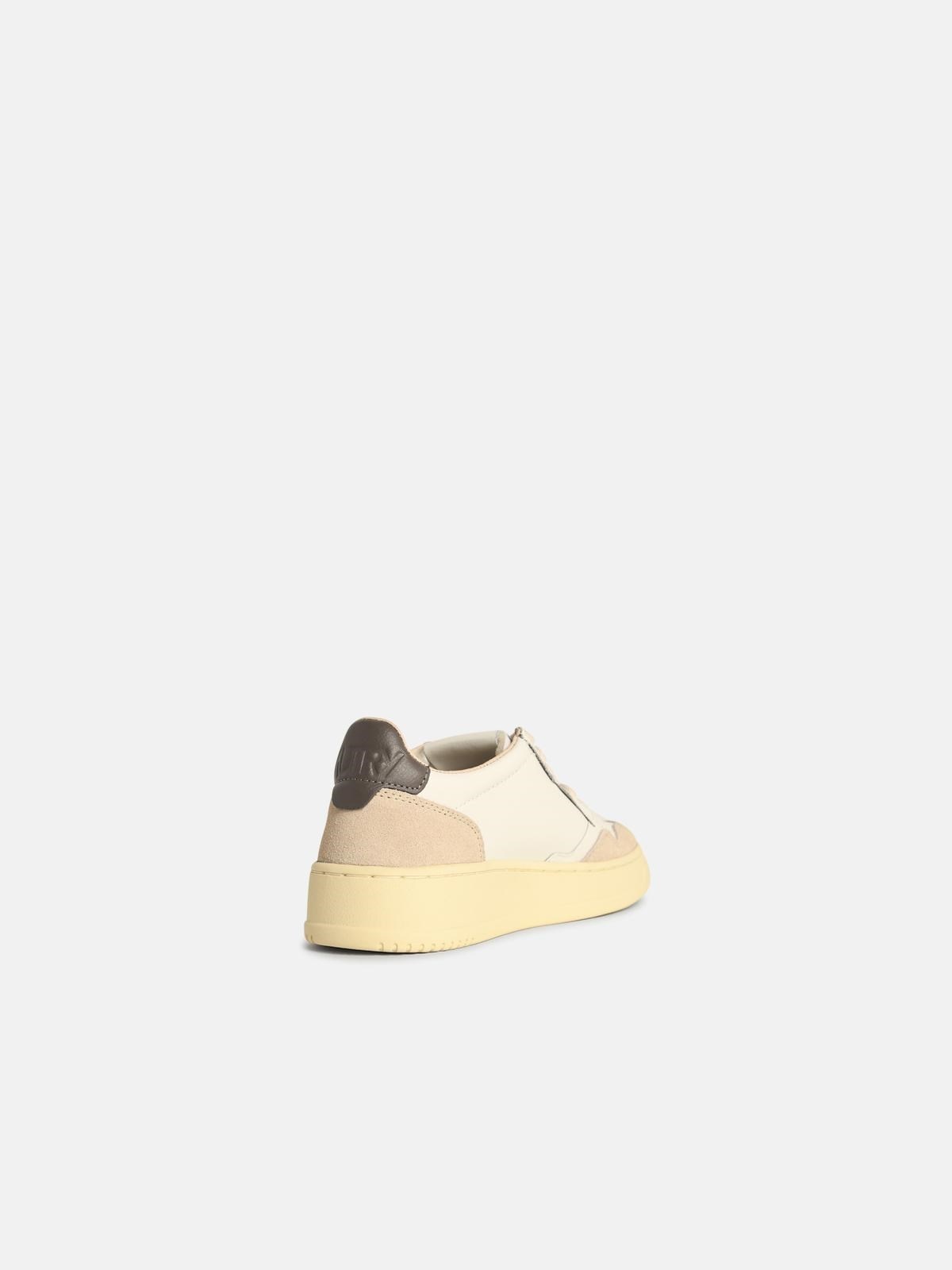 'MEDALIST LOW' WHITE LEATHER SNEAKERS - 3