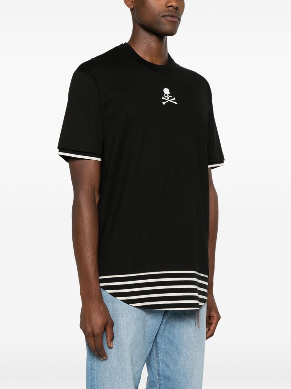 layered-effect T-shirt - 3