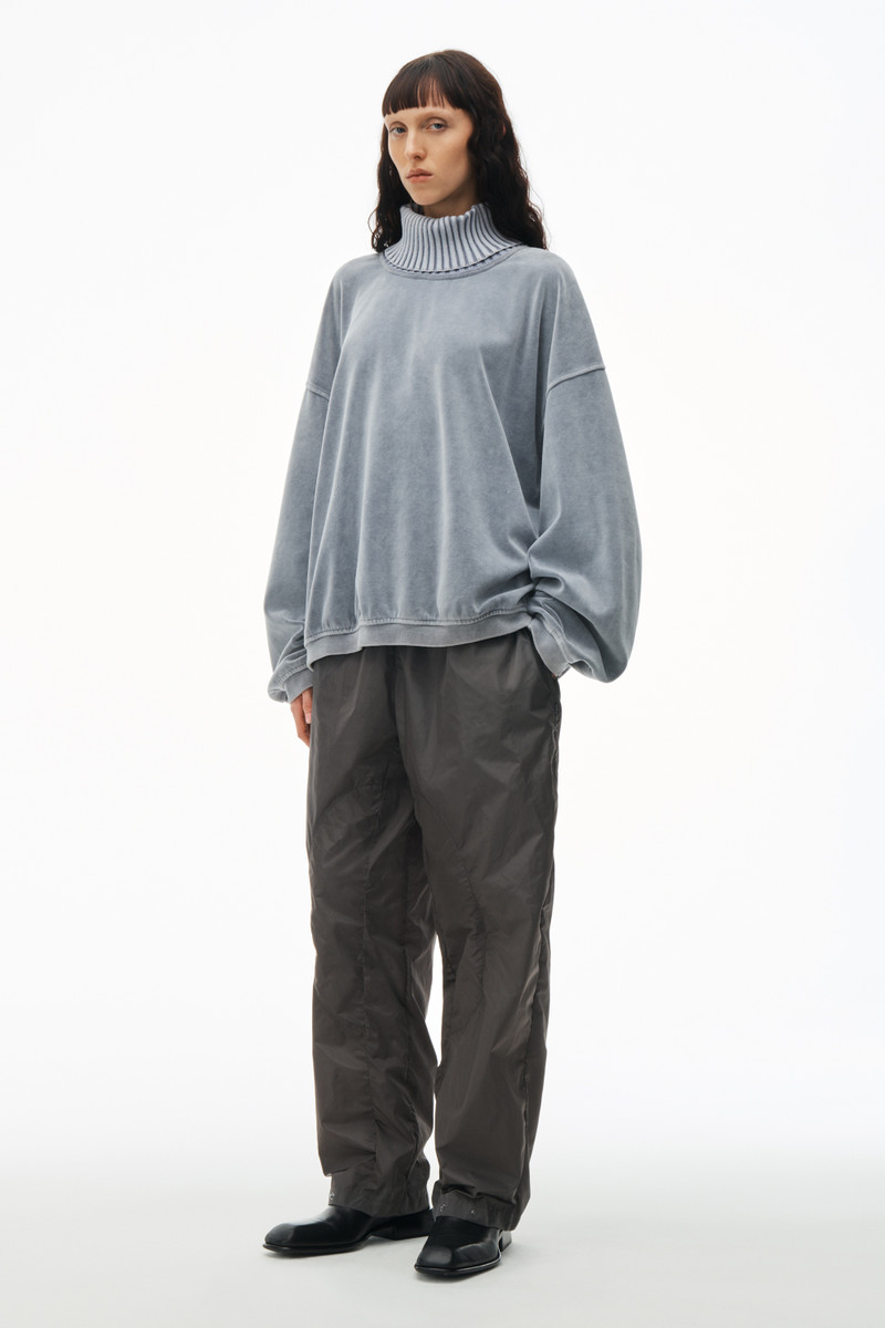 Alexander Wang articulated track pant in crisp nylon outlook