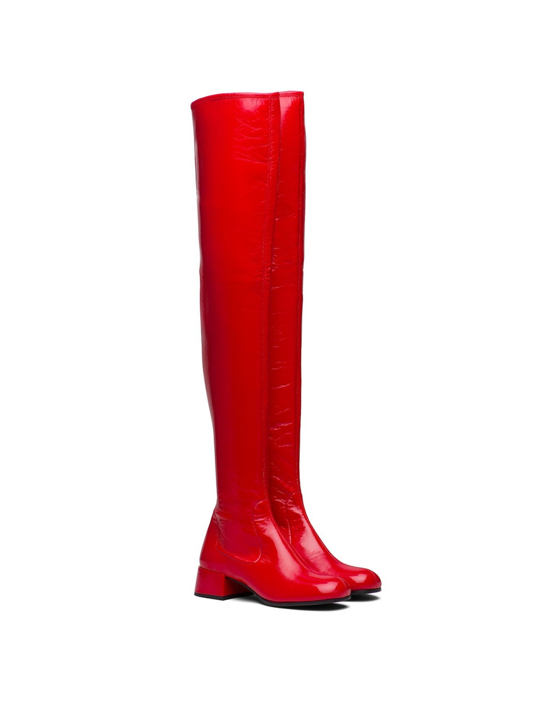 Technical patent leather boots 1