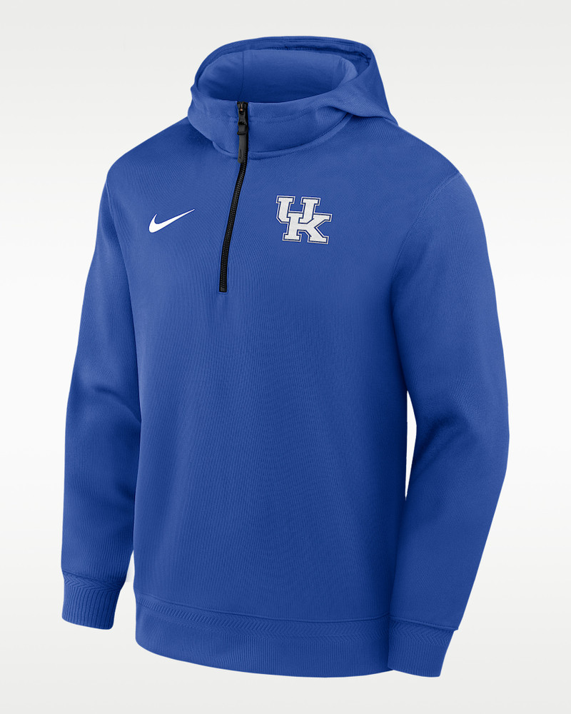 Kentucky Coaches Premium Men’s Nike Dri-FIT College 1/4-Zip Hoodie 1