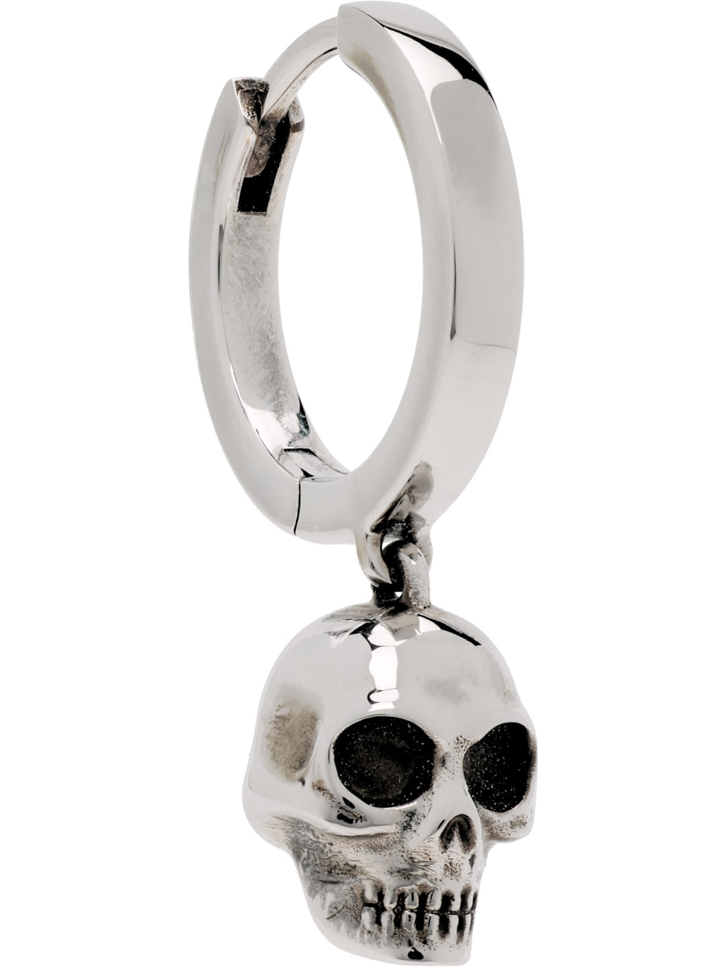 Skull Hoop Single Earring - 2