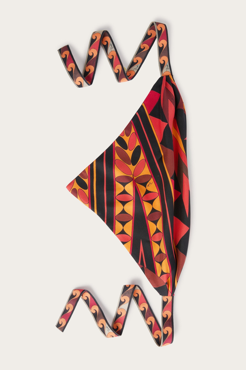 MANUBA PRINT SILK BANDANA 1