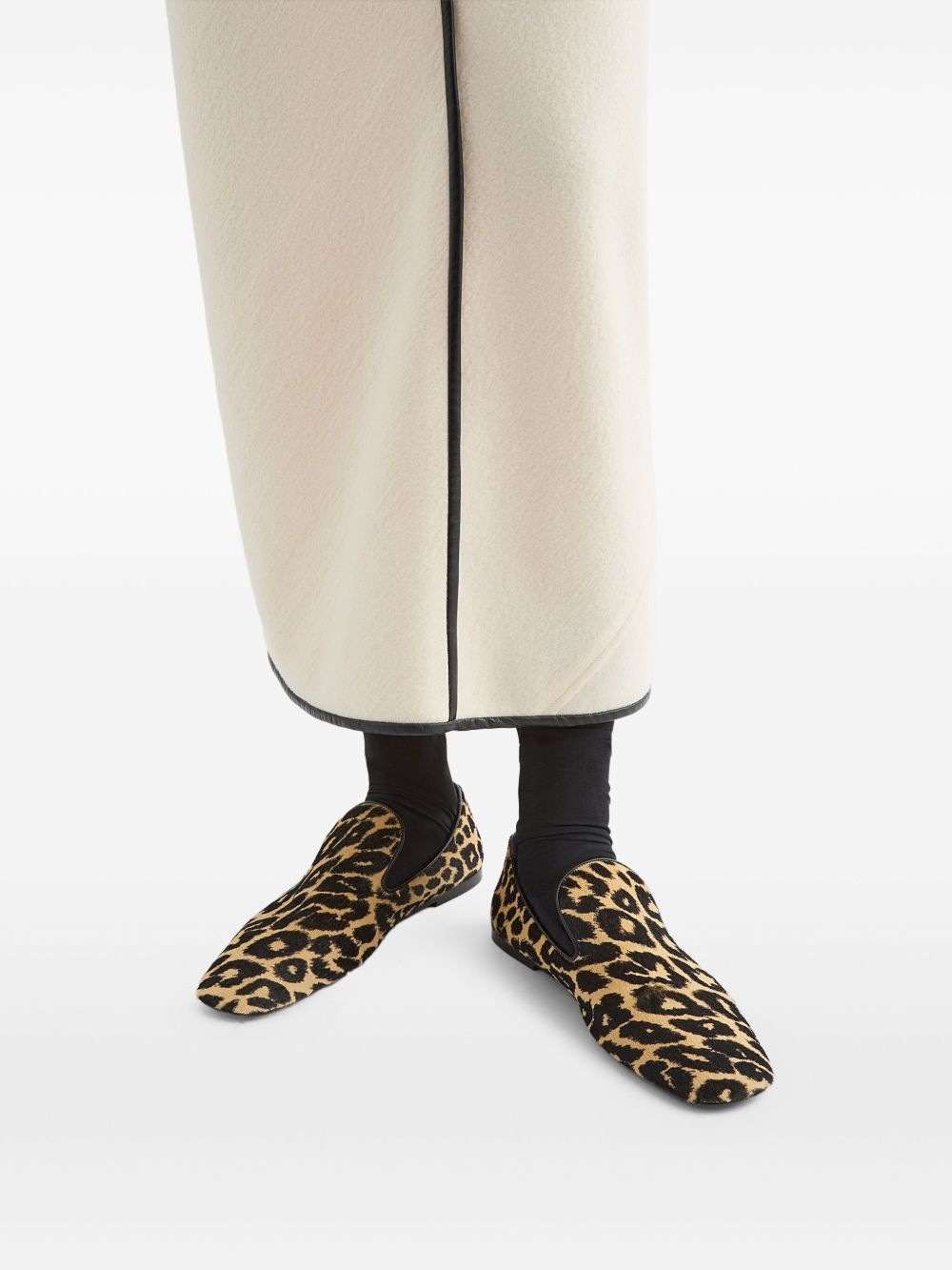 leopard-print loafers - 4