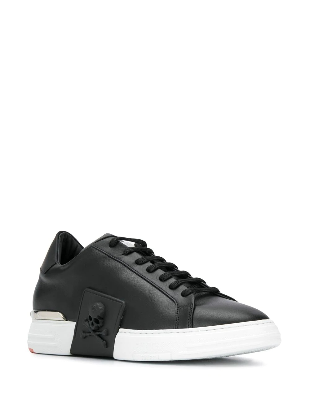 skull detail low-top sneakers - 2