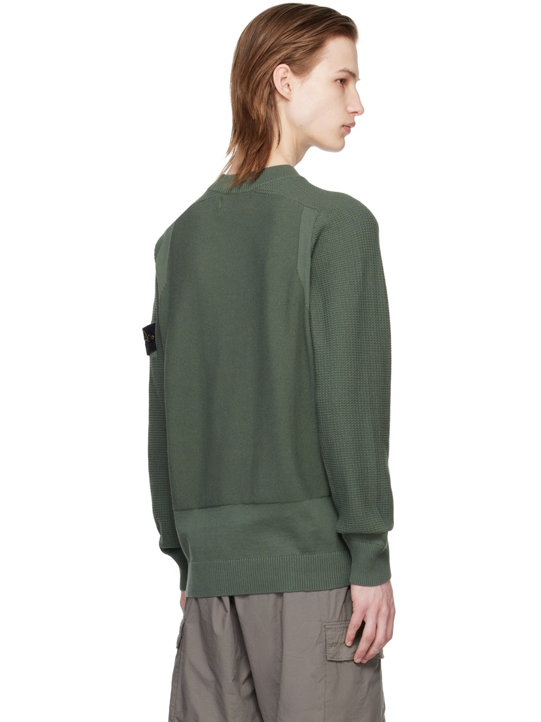 Khaki Patch Sweater - 3