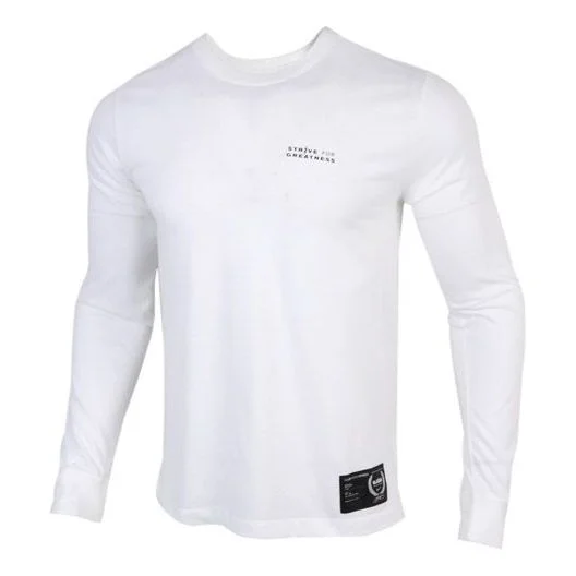 Nike Lebron Dri-Fit Round Collar Basketball Long Sleeved T-Shirt Men's White CV2080-100 - 1