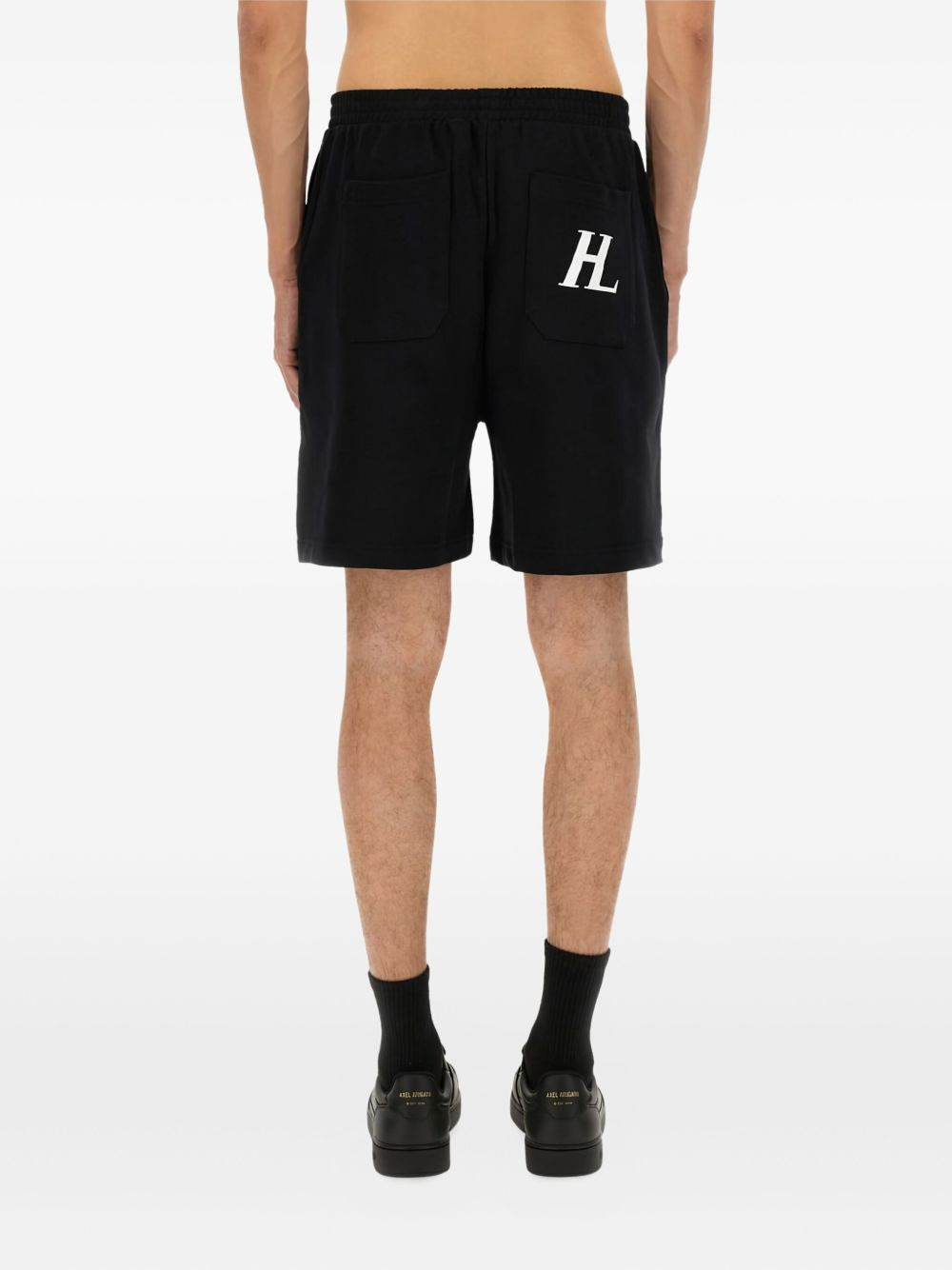 logo-detail cotton shorts - 4
