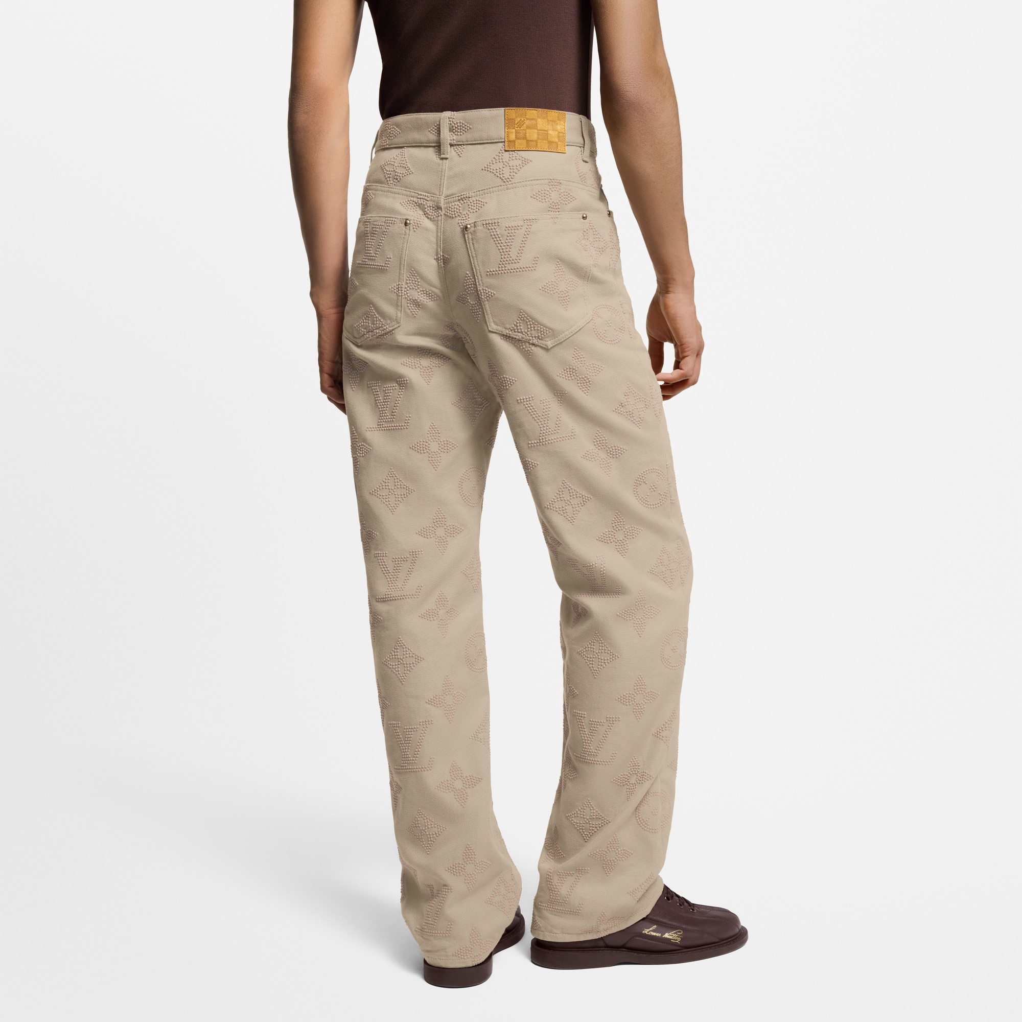 Monogram Embroidered Skate Pants - 5