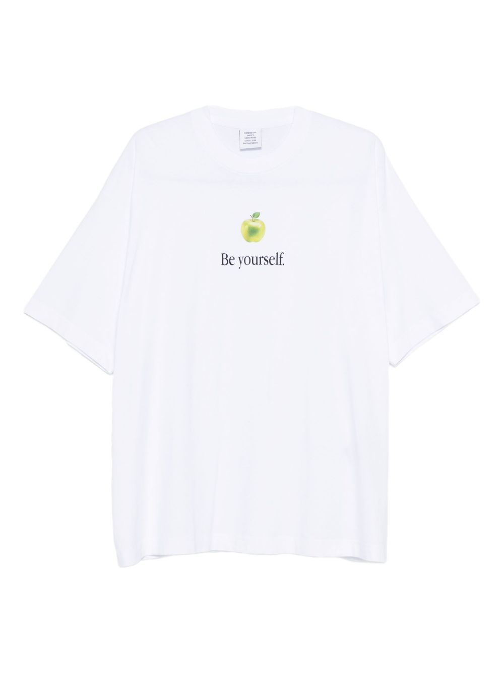 Apple-print T-shirt - 1