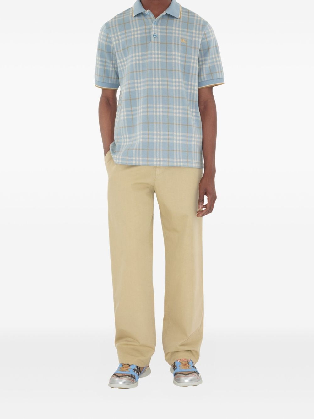 checked cotton polo shirt - 2