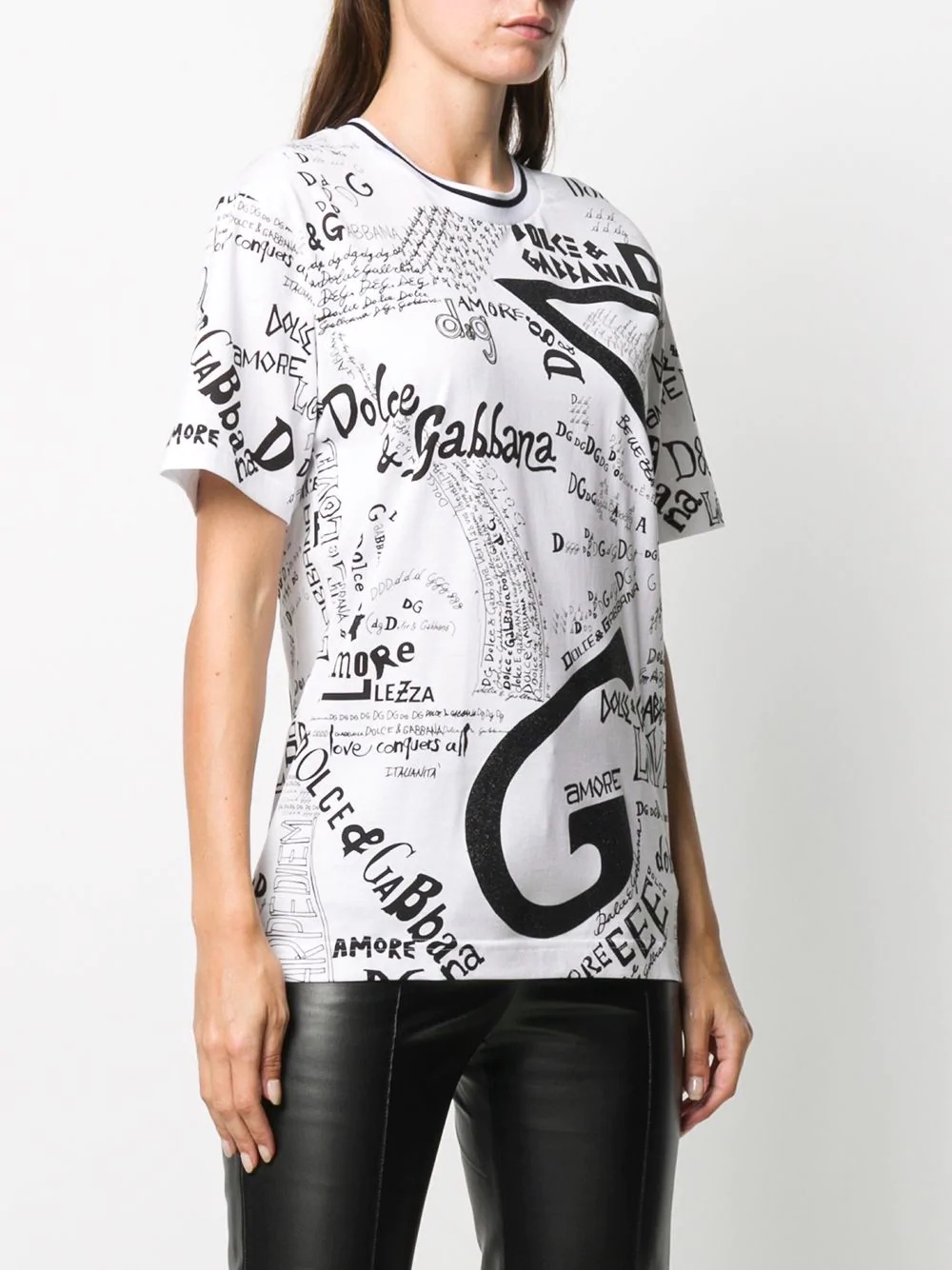 multi-logo print T-shirt - 3