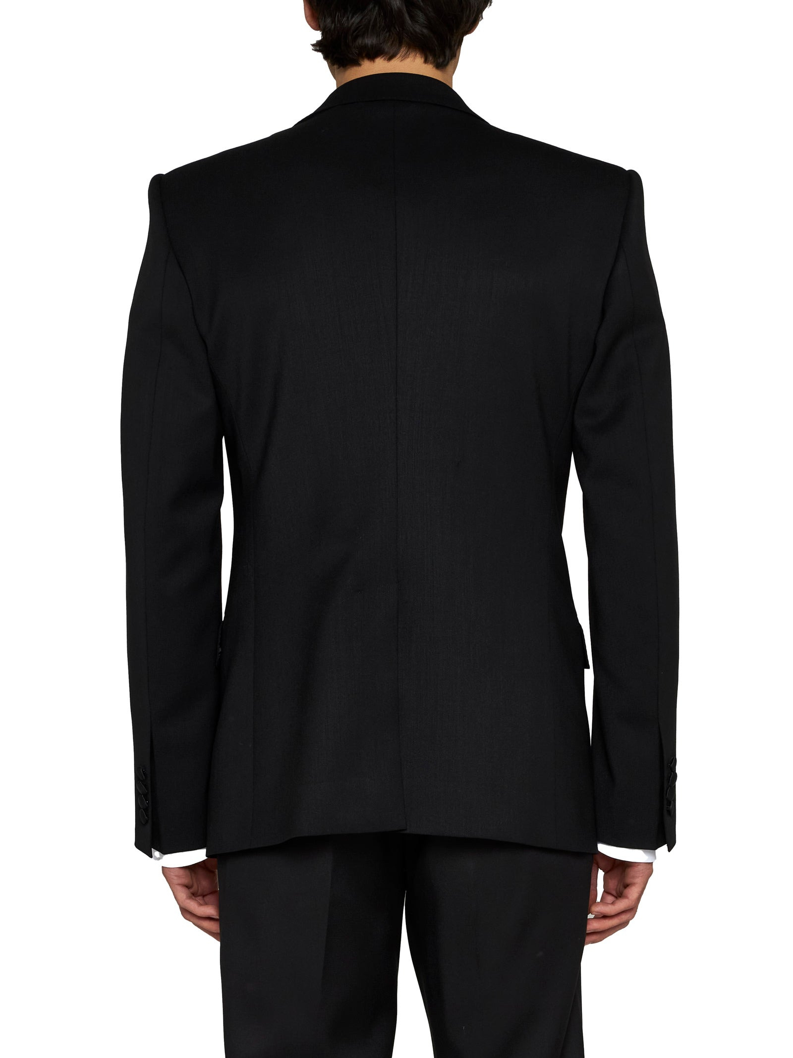 Sicilia wool-blend single-breasted blazer - 3