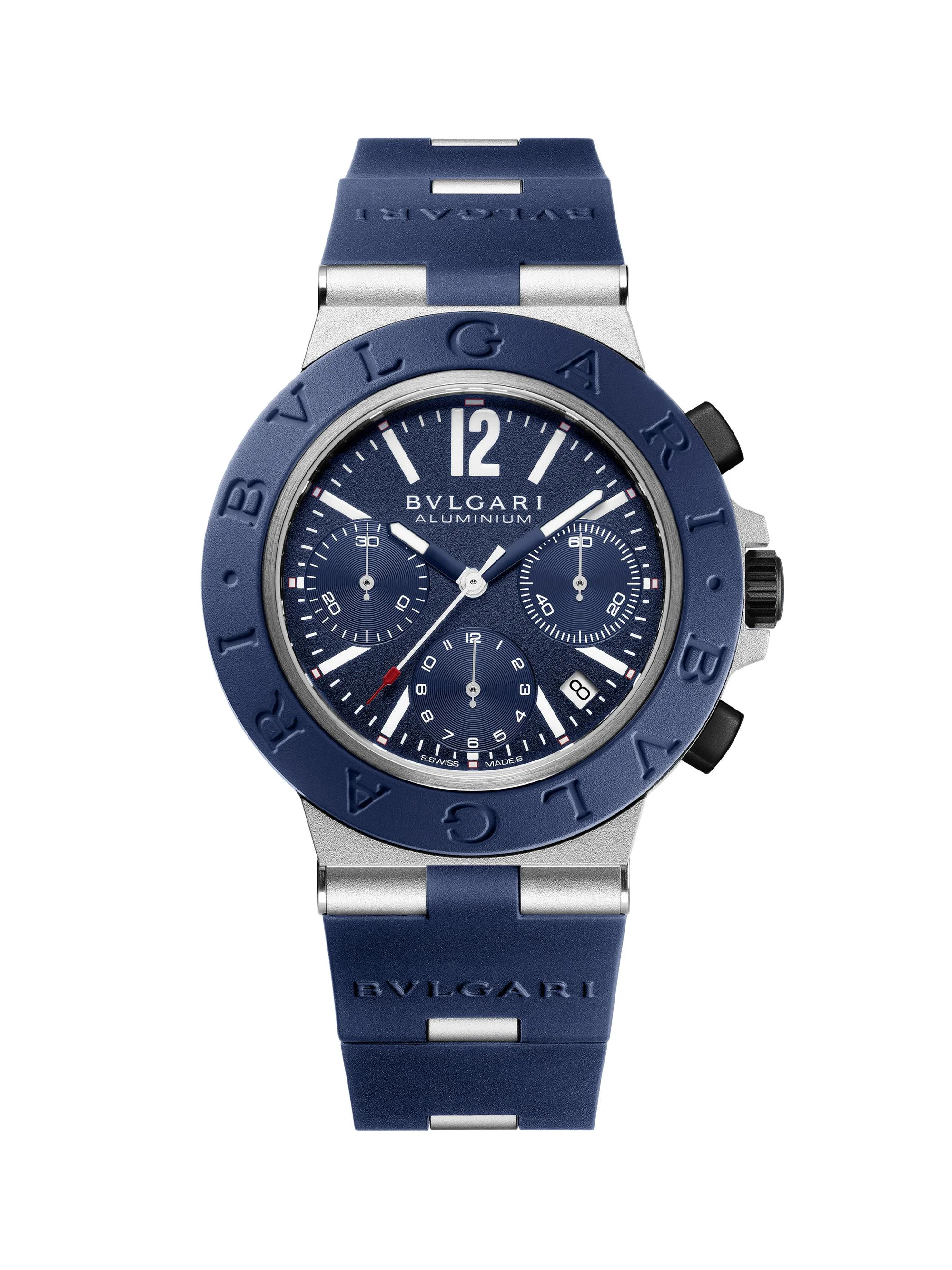 Women's Aluminum, Titanium & Rubber Chronograph Watch/41MM - Blue - 1