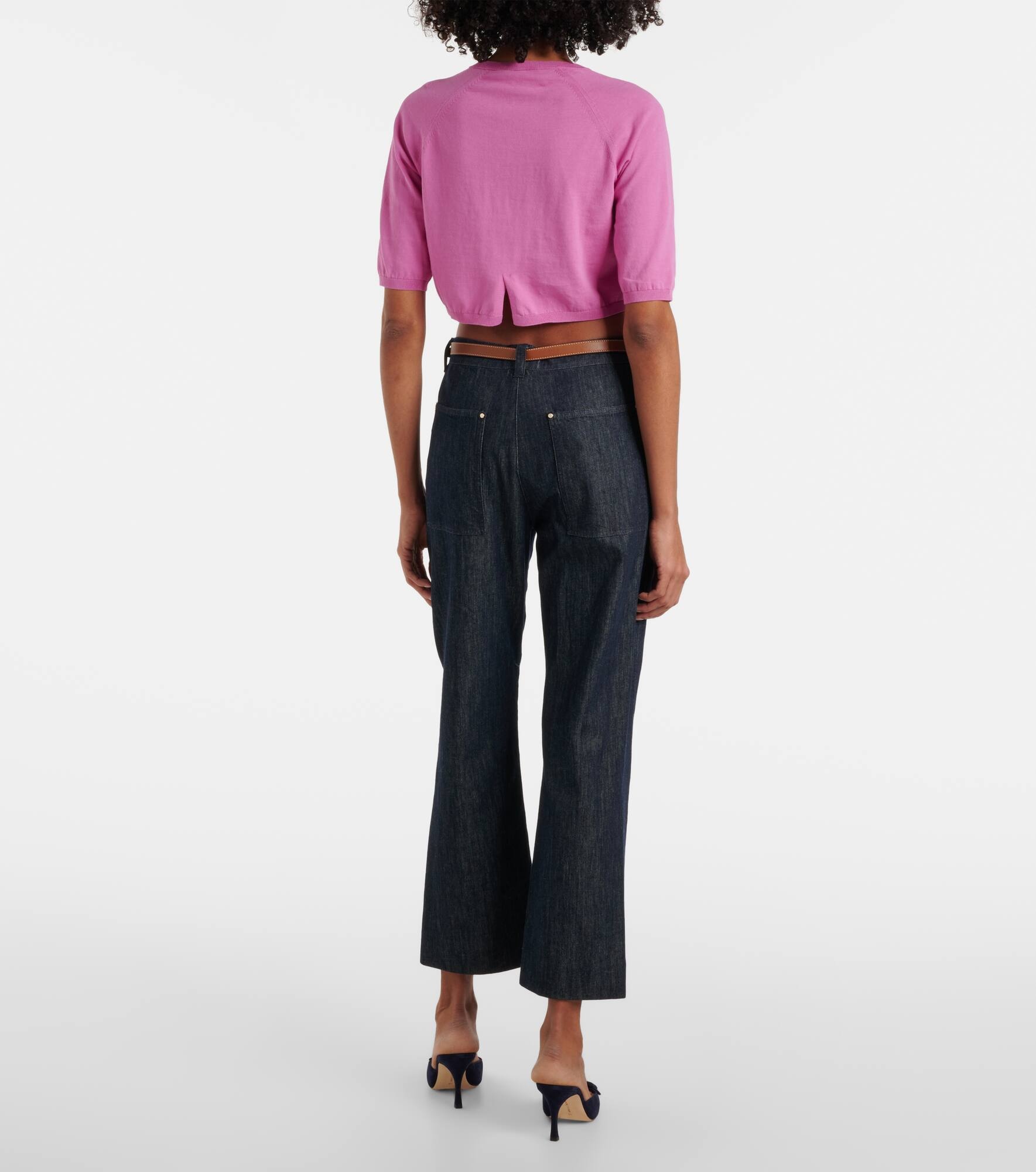 Pam cropped cotton cardigan - 3