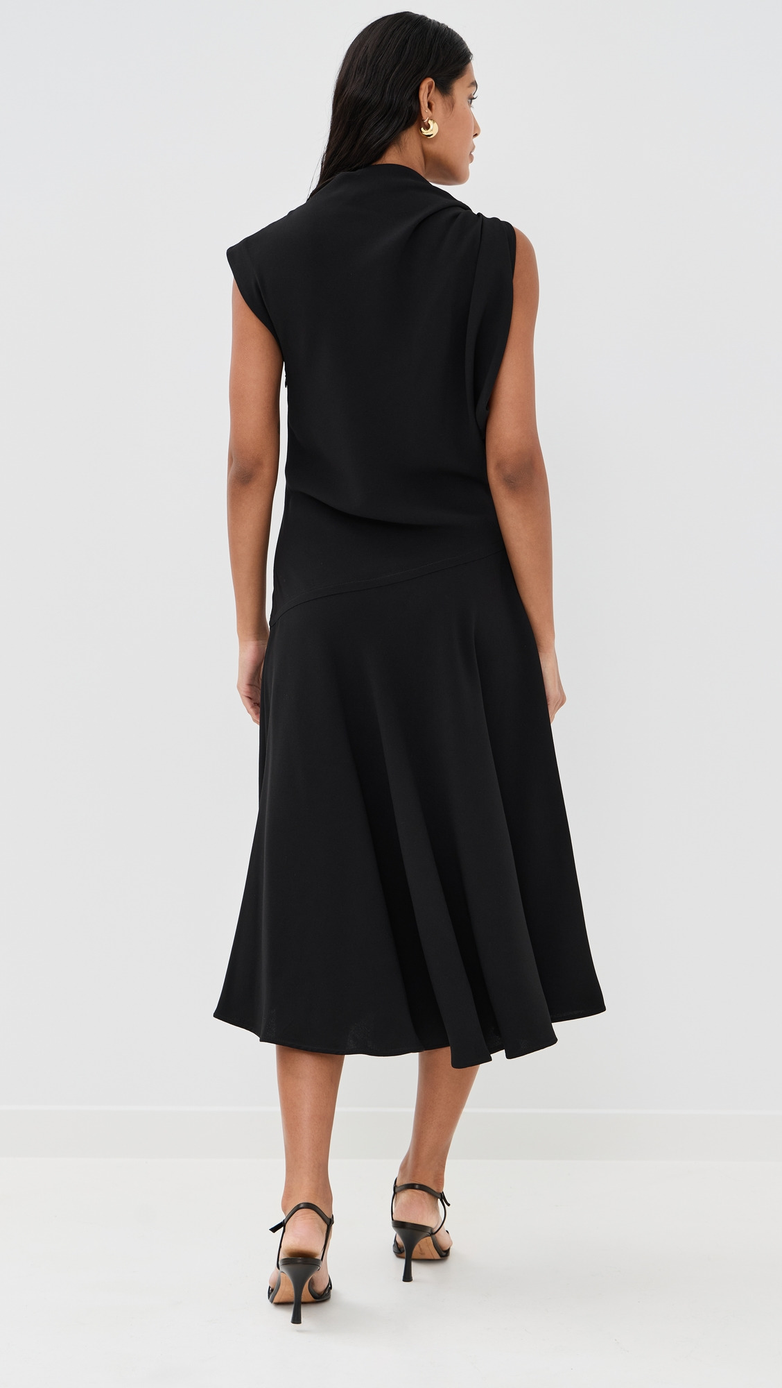 Rue Dress In Light Matte Double Crepe - 3