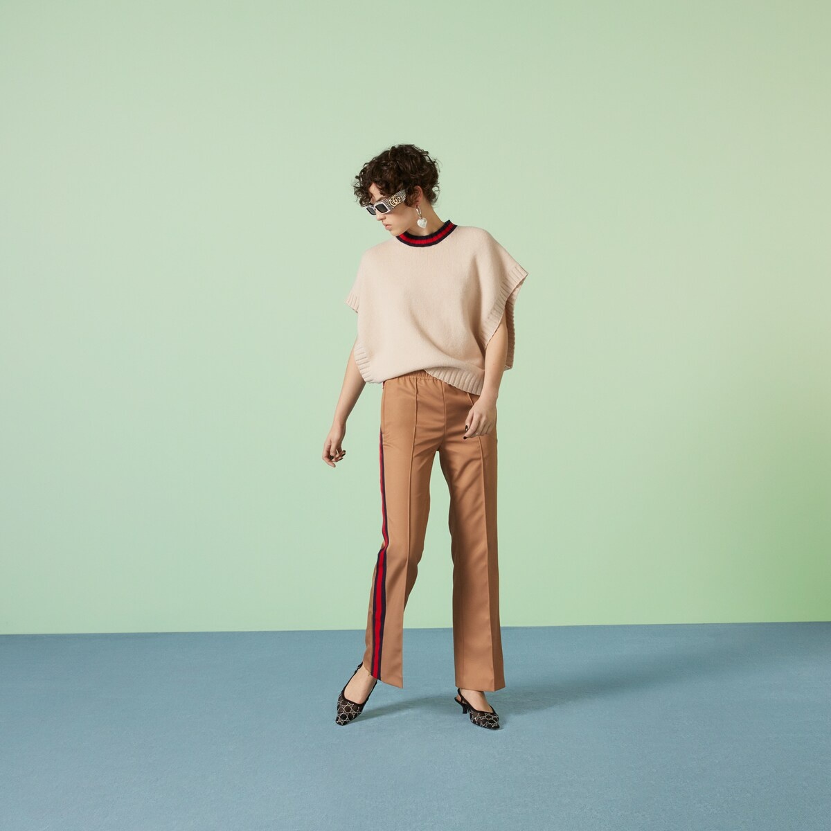 Wool sweater with Interlocking G - 2