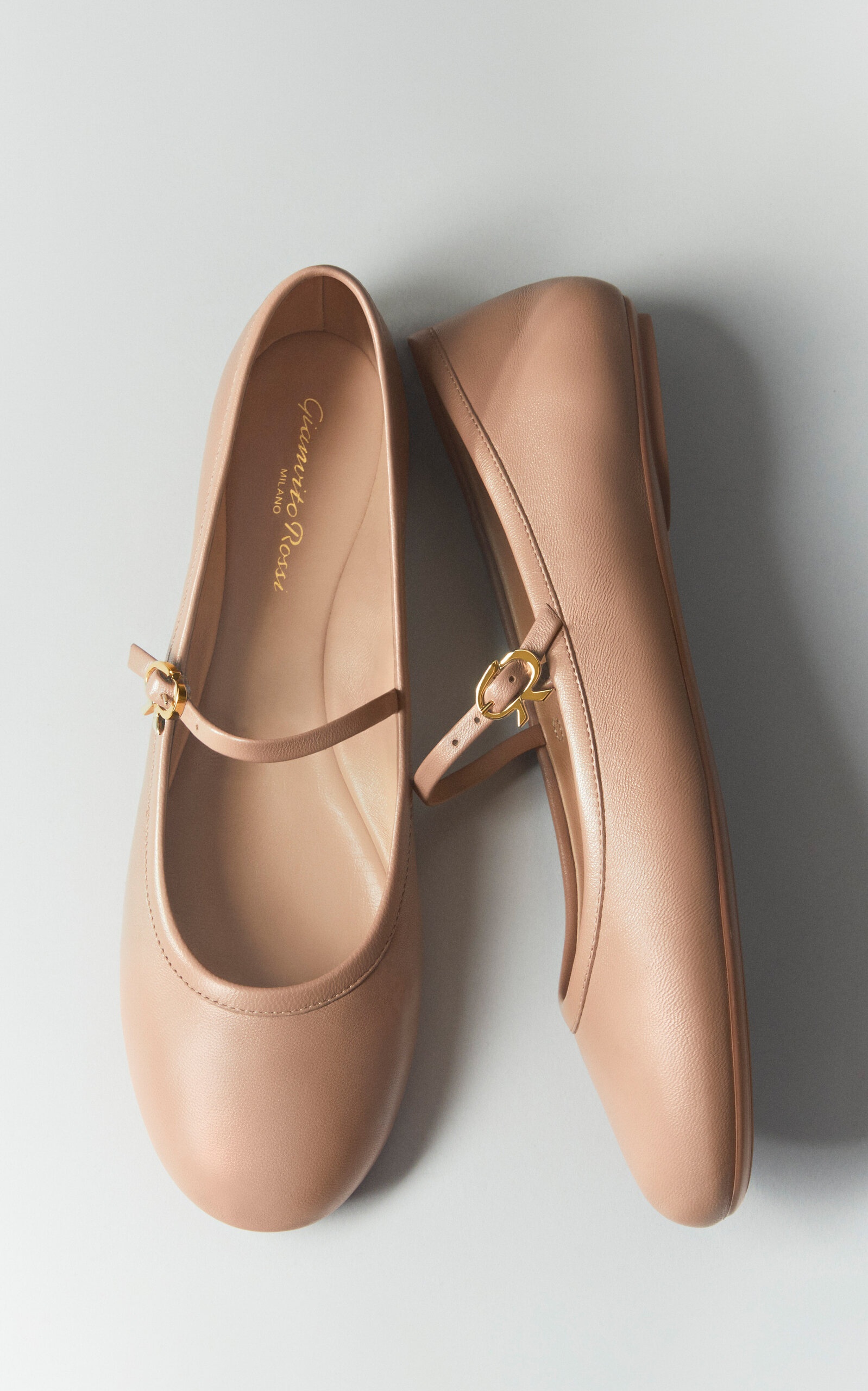 Carla Leather Ballet Flats nude - 4