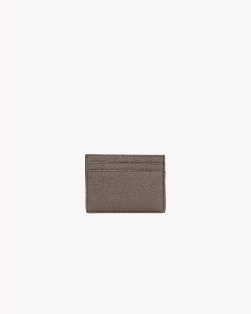 SAINT LAURENT TINY CASSANDRE CARD CASE IN GRAINED LEATHER outlook