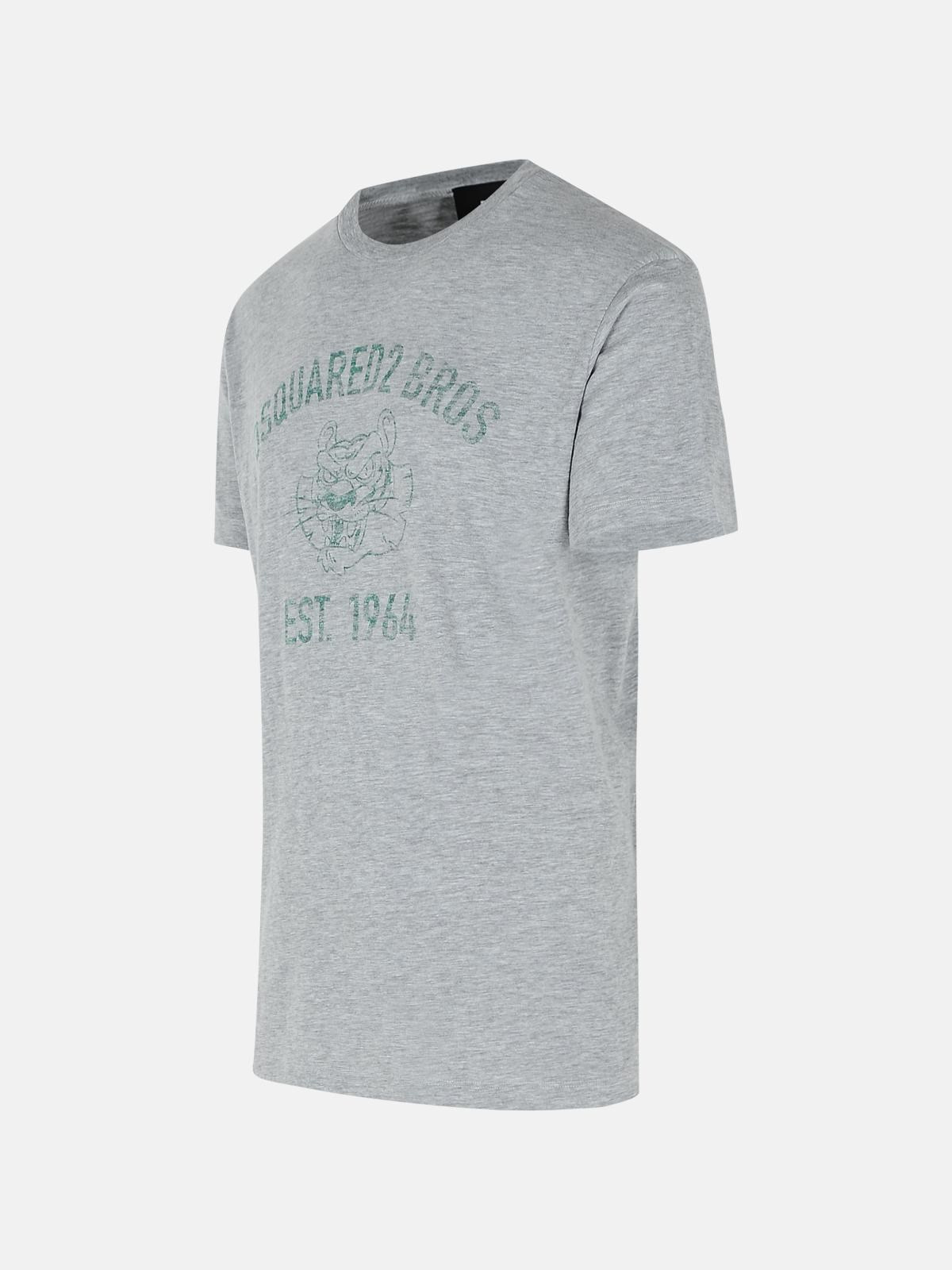 GRAY COTTON T-SHIRT - 2
