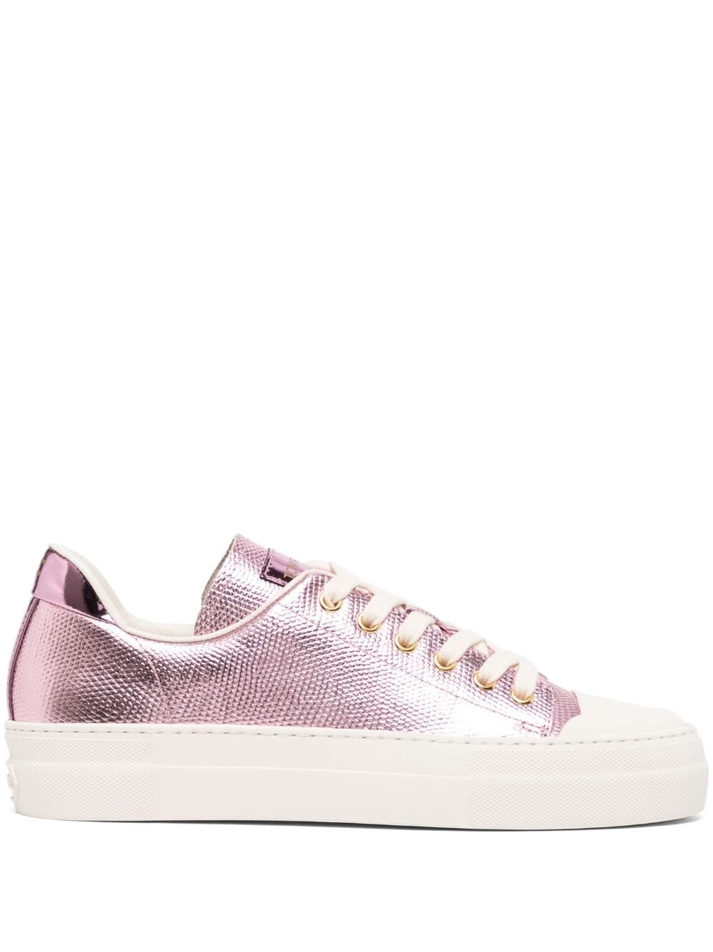 City metallic-finish sneakers - 1